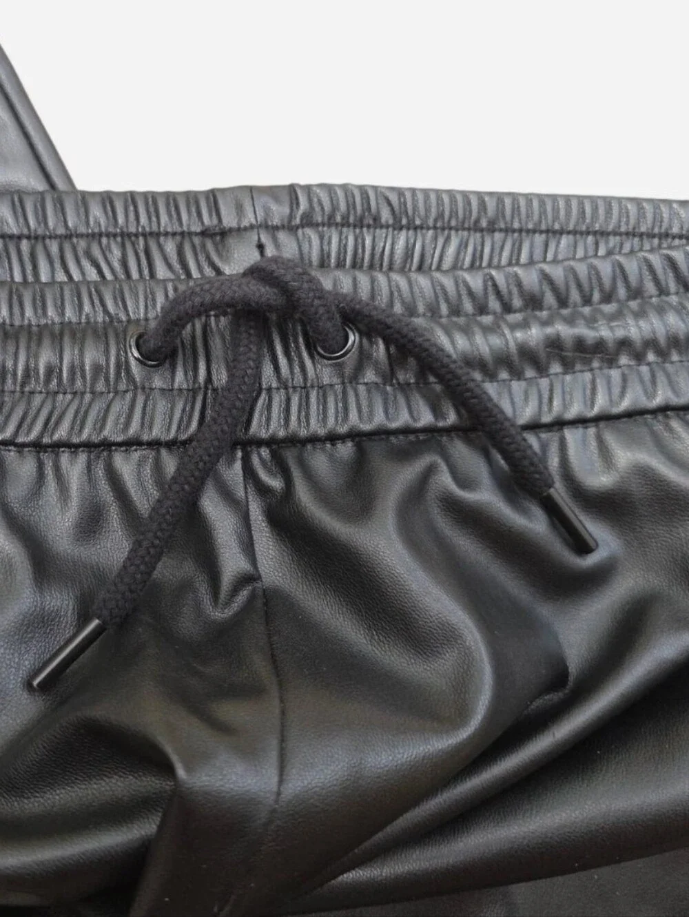 Zara black faux